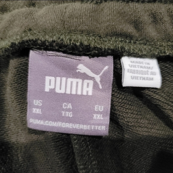 Olive Puma Shorts Mens XXL - Picture 3 of 4